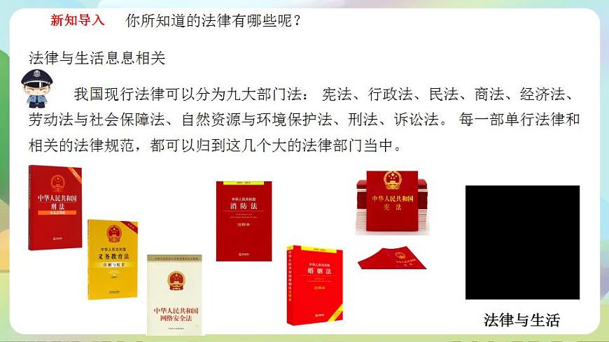人教部編版道德與法治六上 1.1感受生活中的法律 第1課時 法律是什么（ 課件）第3頁
