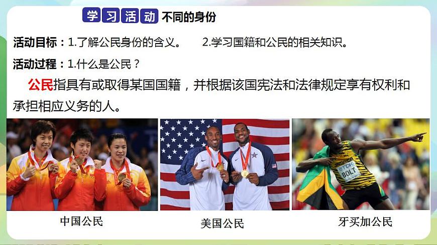 人教部編版道德與法治六上 2.3公民意味著什么 第1課時 公民身份從何而來  課件第5頁