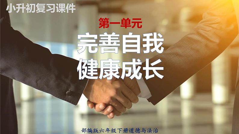 【重难点讲义】部编版道德与法治六年级下册-第一单元:完善自我,健康成长(单元复习课件)01
