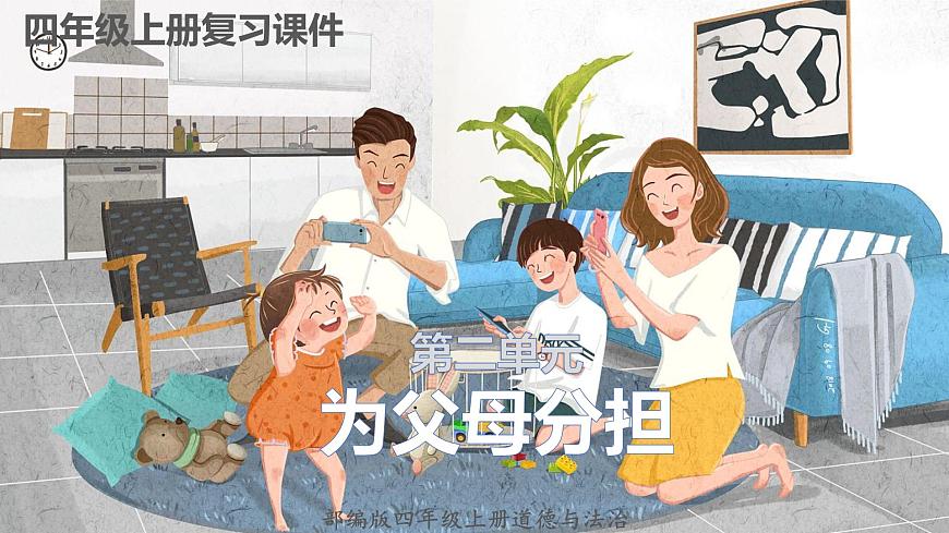 【重難點(diǎn)講義】部編版道德與法治四年級(jí)上冊(cè)- 第二單元:為父母分擔(dān) 總復(fù)習(xí)課件第1頁