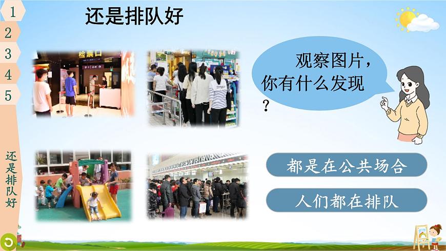 統(tǒng)編版道德與法治小學(xué)二年級上冊《11 大家排好隊》課堂教學(xué)課件PPT公開課第3頁