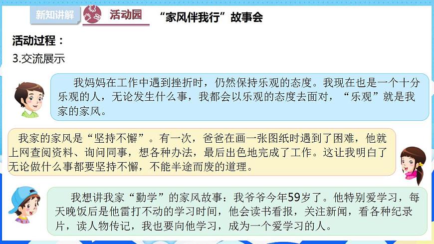 3弘揚(yáng)優(yōu)秀家風(fēng) （第二課時(shí)）課件-五年級(jí)下冊(cè)道德與法治第7頁