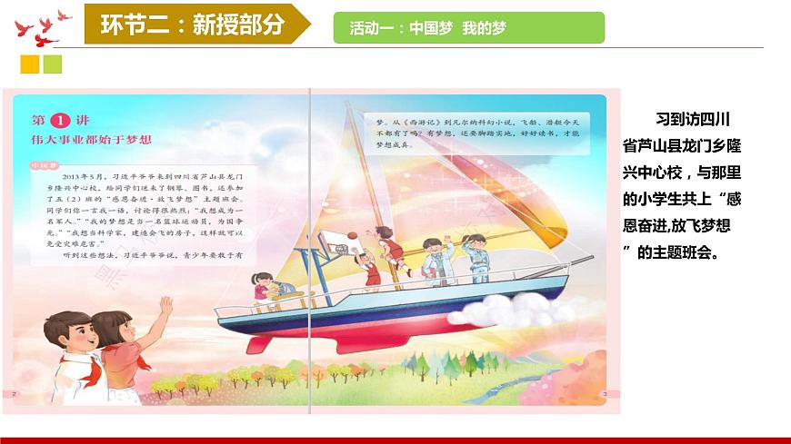 《新時(shí)代中國特色社會(huì)主義思想學(xué)生讀本》小學(xué)高年級(jí)第1講 偉大事業(yè)都始于夢(mèng)想課件第5頁