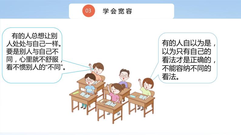 核心素养目标2.2学会宽容第二课时—和而不同 课件PPT+教案+练习08