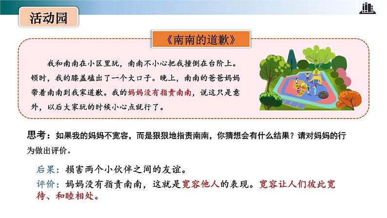 部编版道法六年级下册 第2课 学会宽容 第一课时 同步课件第5页