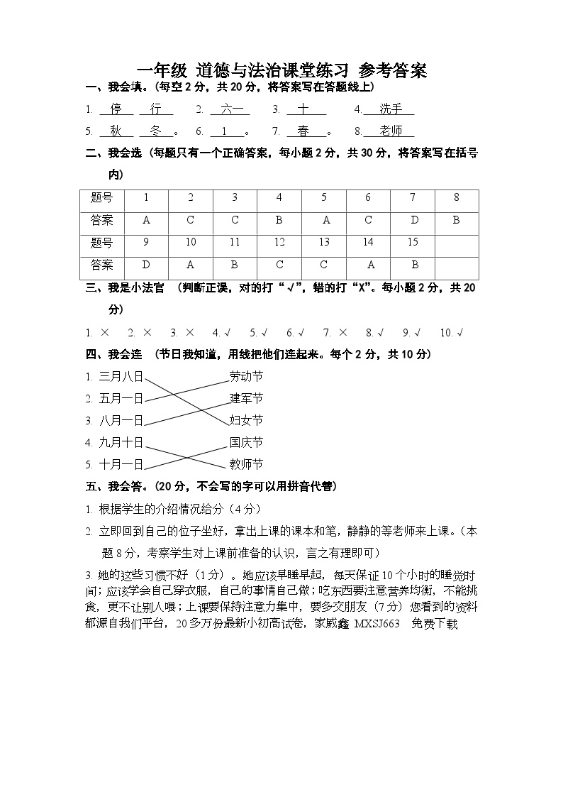 09，贵州省黔东南苗族侗族自治州岑巩县2023-2024学年一年级上学期1月期末道德与法治试题