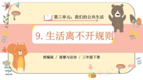 小学政治 (道德与法治)人教部编版三年级下册第三单元 我们的公共生活9 生活离不开规则优质ppt课件