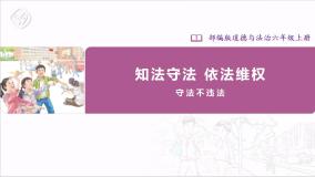 小学政治 (道德与法治)人教部编版六年级上册9 知法守法，依法维权优秀课件ppt