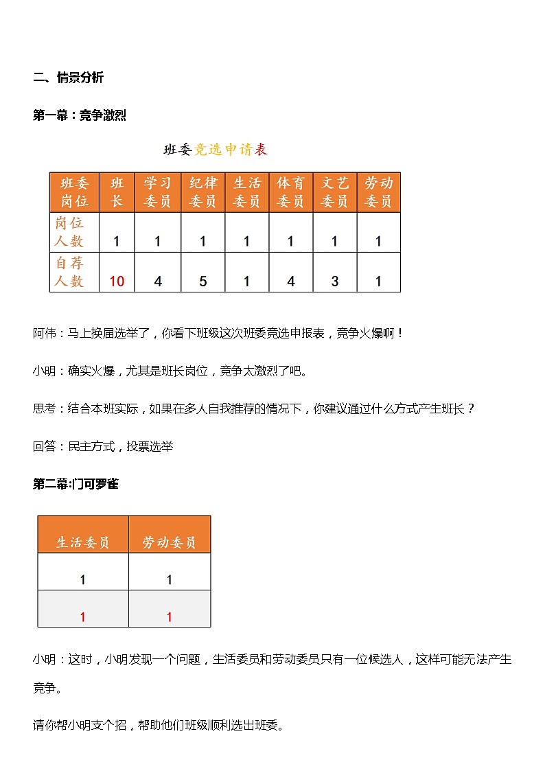 【核心素养目标】五上道法 4.2 选举产生班委会 第二课时 (课件+教案+素材)02