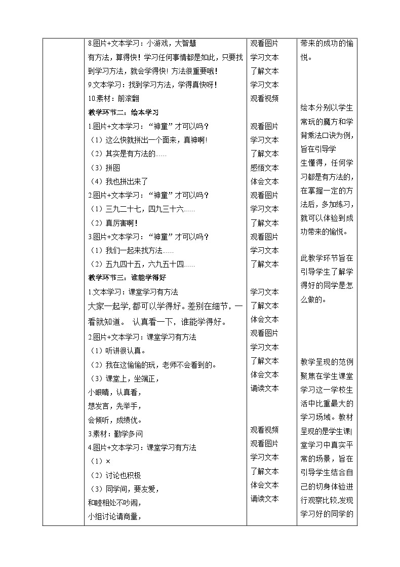 【新课标】二年级下册道德与法治第14课《学习有方法》教案教学设计(第一课时)第3页