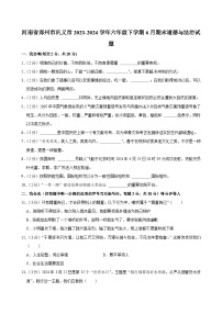 河南省郑州市巩义市2023-2024学年六年级下学期6月期末道德与法治试题