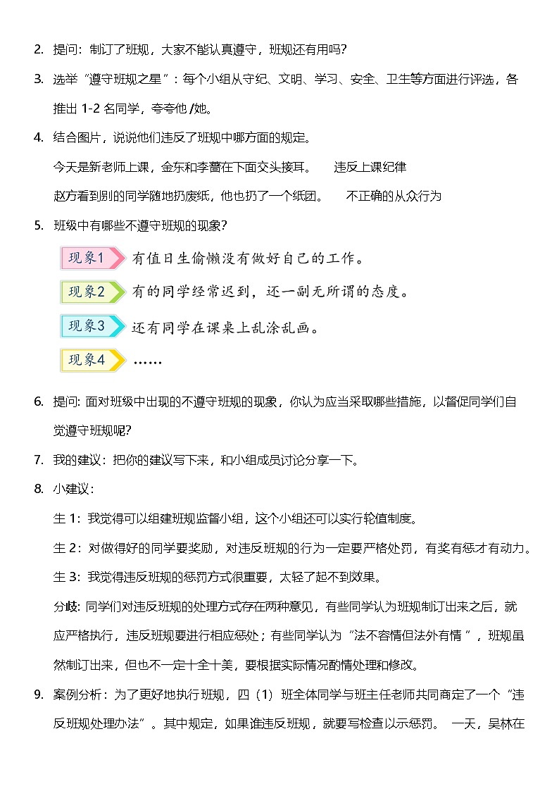 【核心素养】 2.2 《我们的班规我们订》 第二课时 课件+教案+素材02