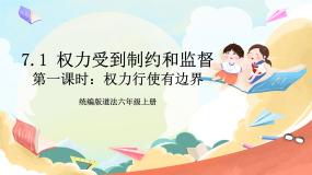 六年级上册7 权力受到制约和监督完美版课件ppt