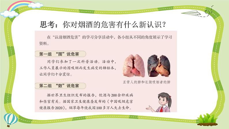 【核心素养】五年级道德与法治上册 3.主动拒绝烟酒与毒品 第1课时(教学课件)第7页