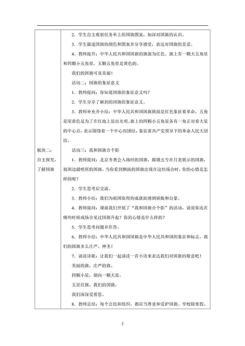 统编版道法(2024)一年级上册--1.2 我向国旗敬个礼 第1课时(课件+教案)02