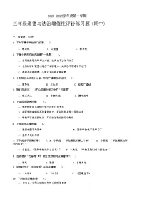 广东省汕尾市陆丰市2024-2025学年三年级上学期期中道德与法治试卷
