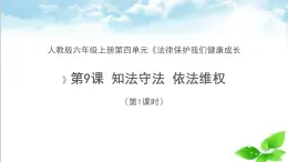 統(tǒng)編版道德與法治 六年級(jí)上冊(cè)第四單元 法律保護(hù)我們健康成長(zhǎng)《9 知法守法依法維權(quán)》精品課件第1課時(shí)