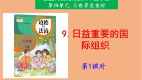 政治 (道德与法治)9 日益重要的国际组织教课内容课件ppt