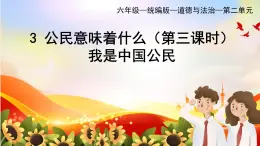 部編版小學(xué)道德與法治六年級(jí)上冊(cè) 3.3《公民意味著什么》第三課時(shí) 課件+教案