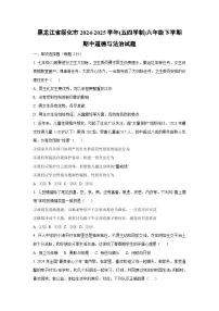 黑龙江省绥化市2024-2025学年(五四学制)六年级下学期期中道德与法治试卷（学生版）