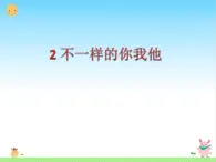 2 《不一样的你我他 》PPT