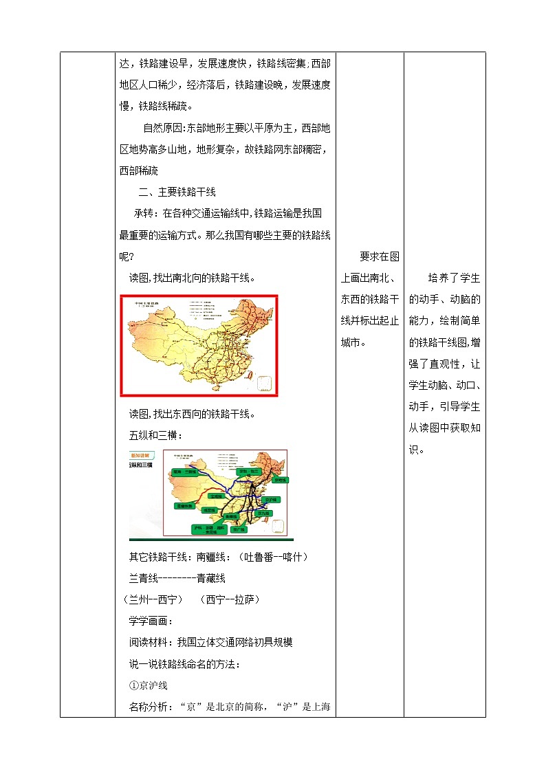 人教版地理八年级上册 第四章第一节 第2课时交通运输 课件+教案02
