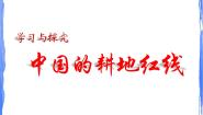 鲁教版 (五四制)七年级上册第三章 中国的自然资源学习与探究 中国的耕地红线课文ppt课件