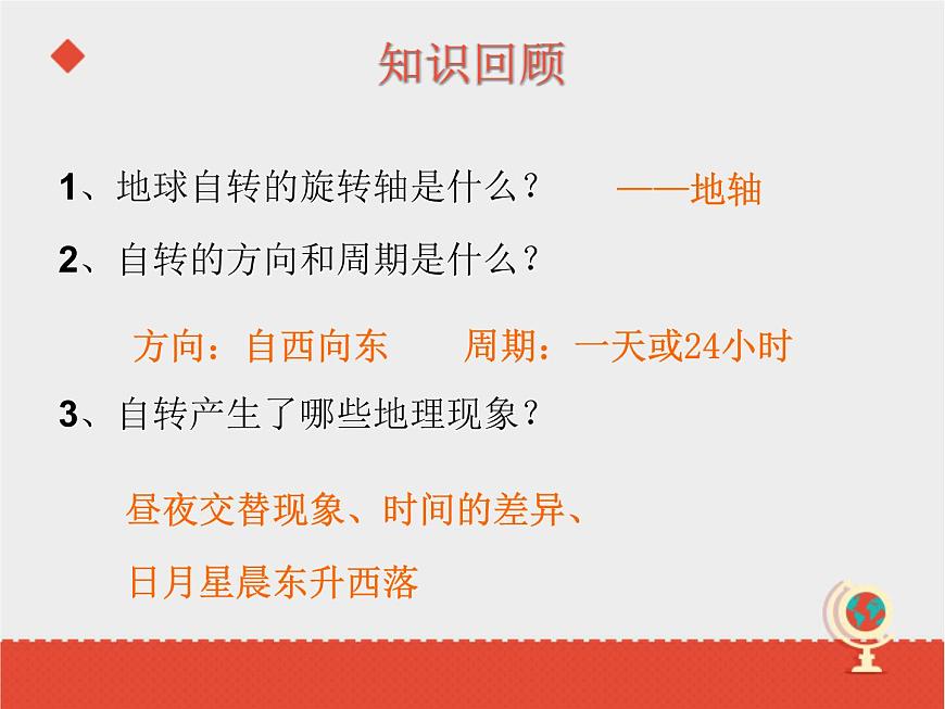 商務(wù)星球版七上地理 1.4《地球的公轉(zhuǎn)》課件第3頁(yè)