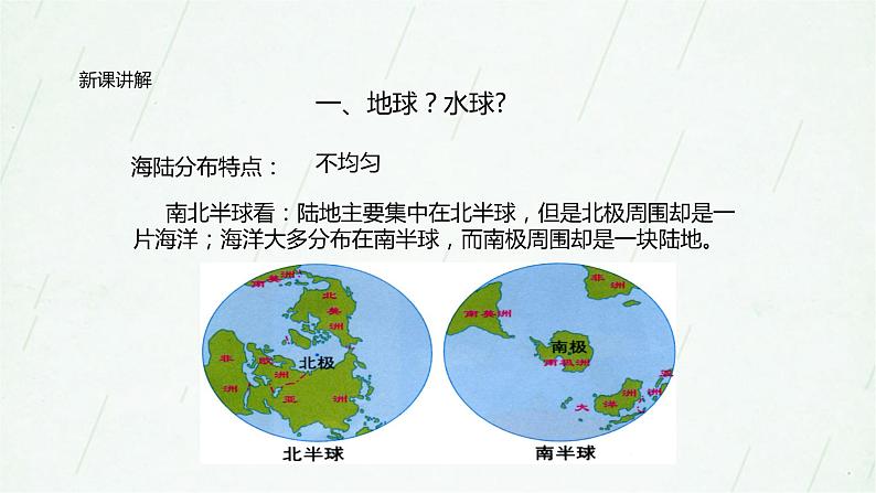 晋教版地理七年级上册 3.1 海陆分布 课件(31张PPT)06