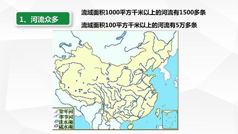 中图版初中地理七年级上册3.4 中国的河流和湖泊(课时1) 课件08