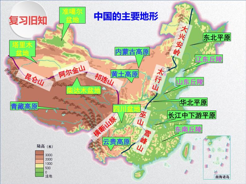 中图版初中地理七年级上册3.1 中国的地形和地势（课时2） 课件02