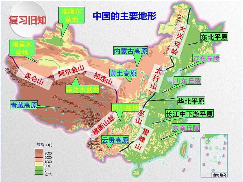 中图版初中地理七年级上册3.1 中国的地形和地势(课时2)第2页