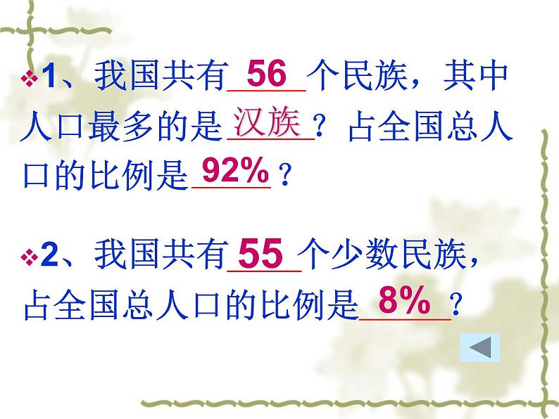 人教版初中地理八年级上册课件 1.3 民族03