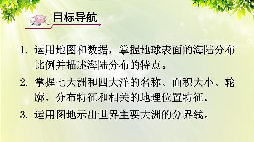 人教版七年級地理上冊 第二章 陸地和海洋 第一節(jié) 大洲和大洋 課件第2頁