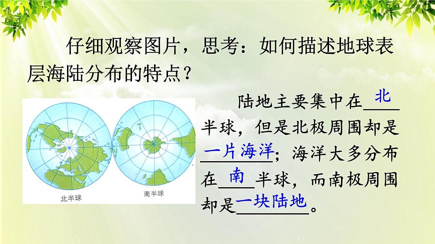 人教版七年級地理上冊 第二章 陸地和海洋 第一節(jié) 大洲和大洋 課件第5頁