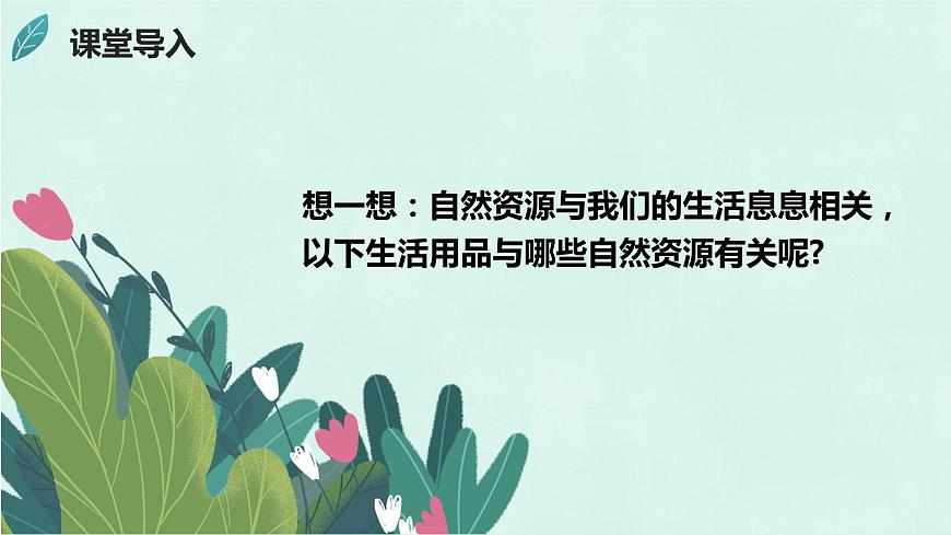 3.3 合理利用與保護自然資源（精品課件）第1頁