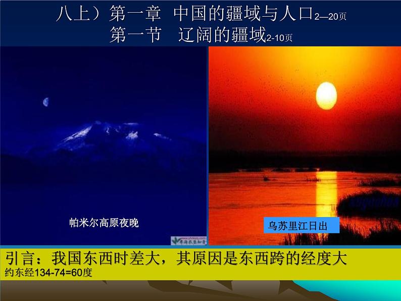 商务星球版初中地理八年级上册第一章 第一节辽阔的疆域课件PPT01