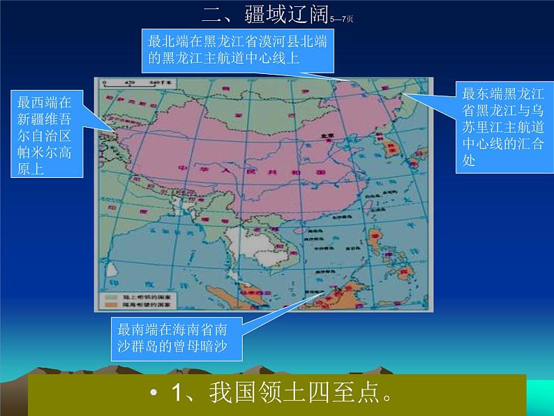 商务星球版初中地理八年级上册第一章 第一节辽阔的疆域课件PPT04