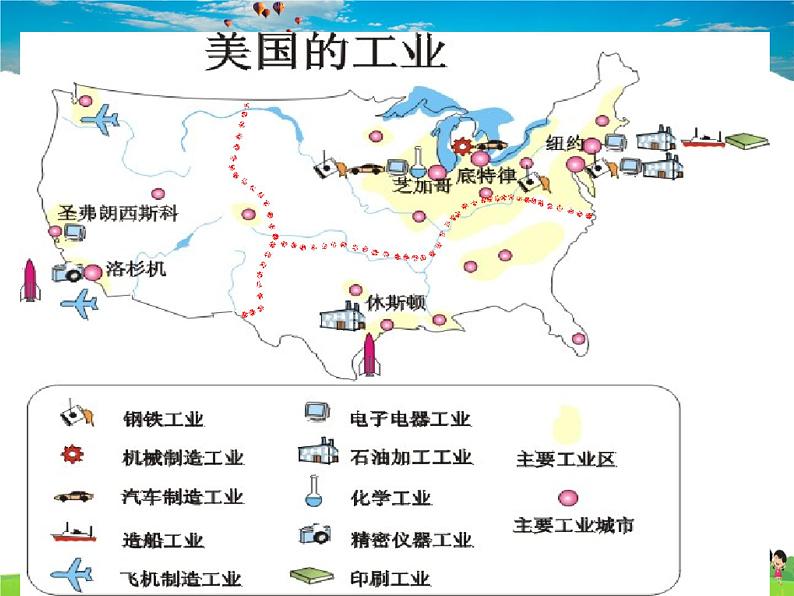 湘教版地理七年级下册 《第8章第5节 美国》PPT课件 (6)第7页