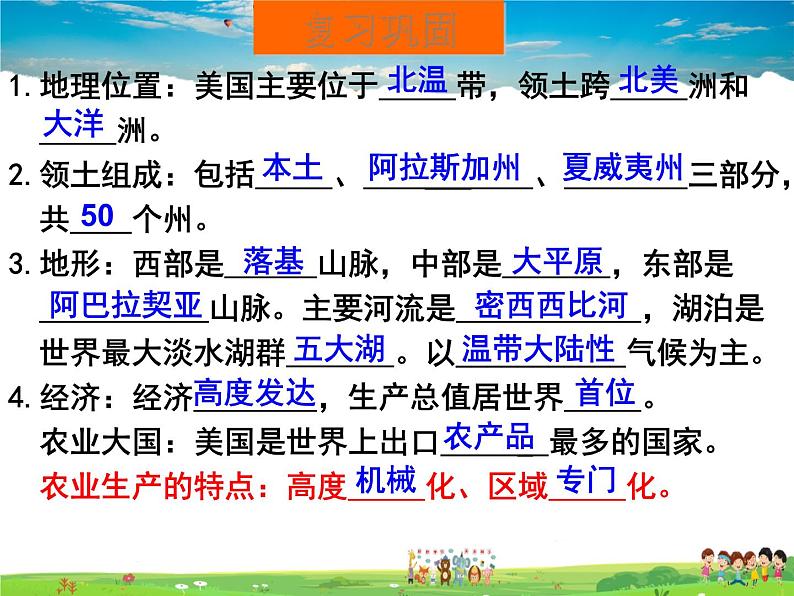 湘教版地理七年级下册 《第8章第5节 美国》PPT课件 (3)第3页