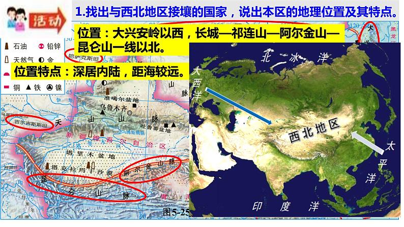 湘教版地理八年级下册第五章第三节西北地区和青藏地区 课件第4页