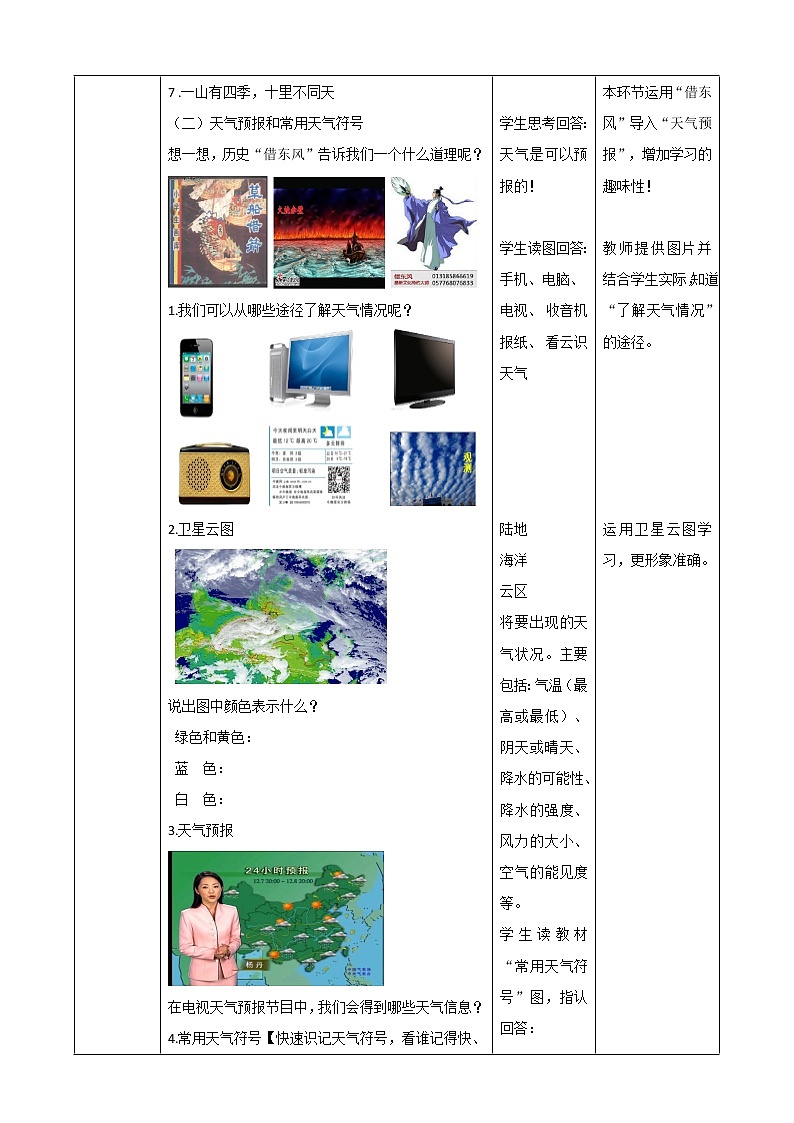 4.1天气与气候    (教案) 年湘教版地理七年级上册03