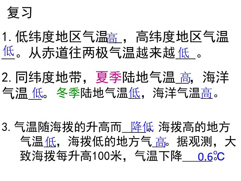 4.2 气温和降水--降水类型和降水分布课件2021-2022学年湘教版地理七年级上册第1页