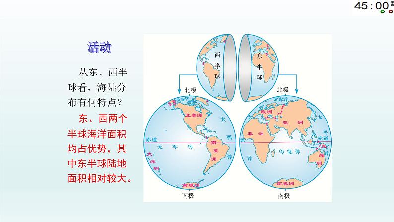 湘教版地理七年级上册 第二章 第二节 世界的海陆分布 (3)(课件)05