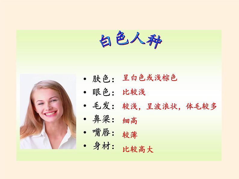 湘教版地理七年级上册 第三章 第二节 世界的人种(6)(课件)第8页