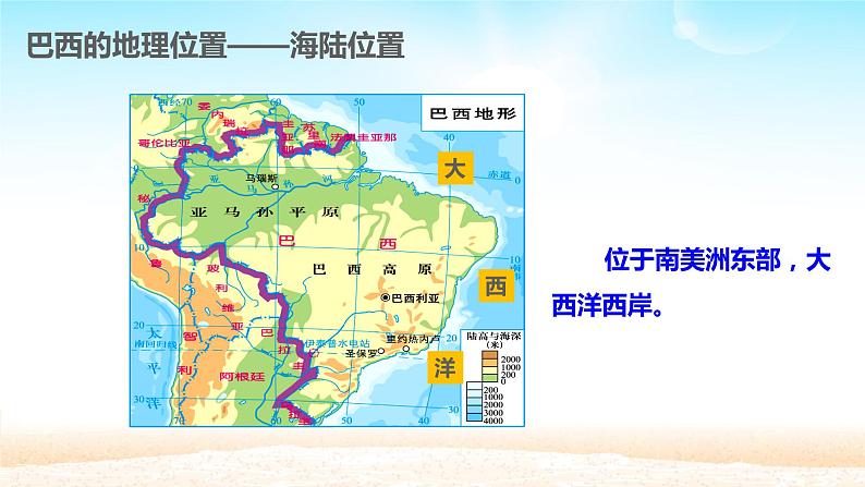 人教版初中地理七年级下册 第九章 第二节 巴西 课件第5页