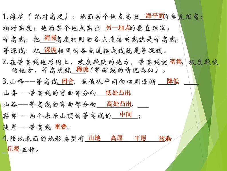 鲁教版(五四制)地理六年级上册 第一章 第四节 地形图的判读_ 课件第3页