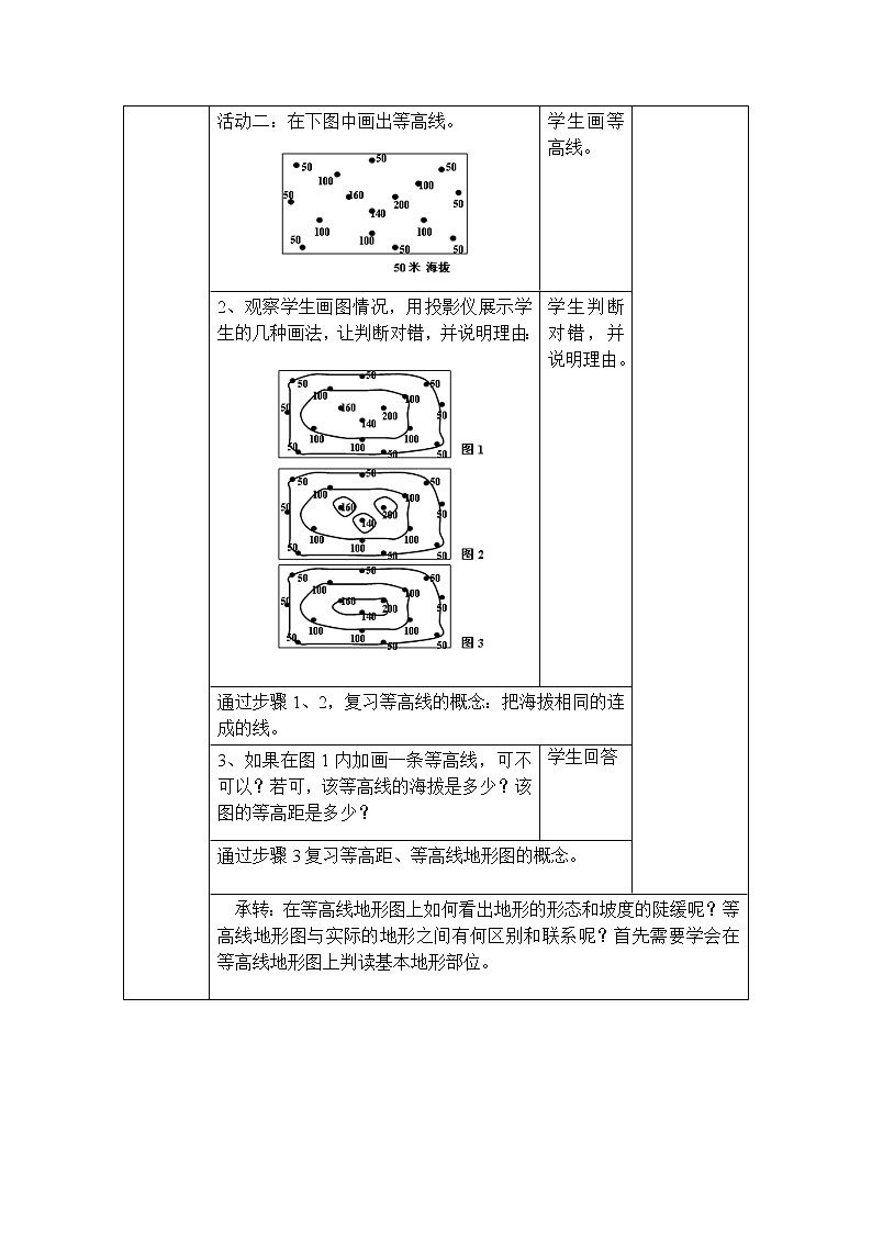 中圖版地理七年級上冊 第一章 第三節(jié) 地形圖 教案第3頁