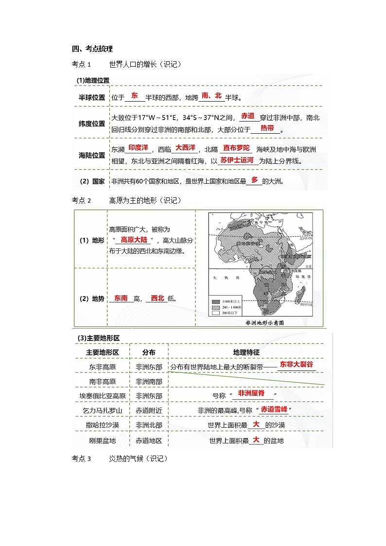 2022·广东地理·中考一轮 第7讲 认识大洲 亚洲和美洲(课件+教学设计+同步练习)02