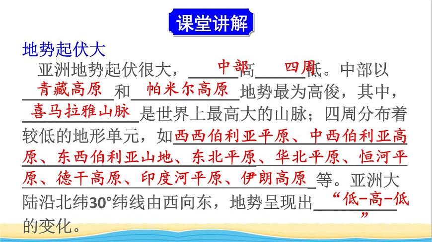 七年級地理下冊 第六章 我們生活的大洲——亞洲第二節(jié) 自然環(huán)境課件第4頁